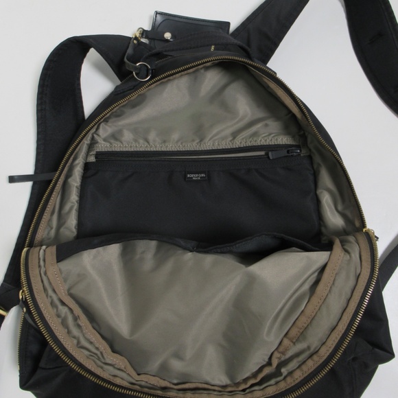 Porter Yoshida & Co. Girl Shea Day Backpack Black Gold Hardware One Size main image 10